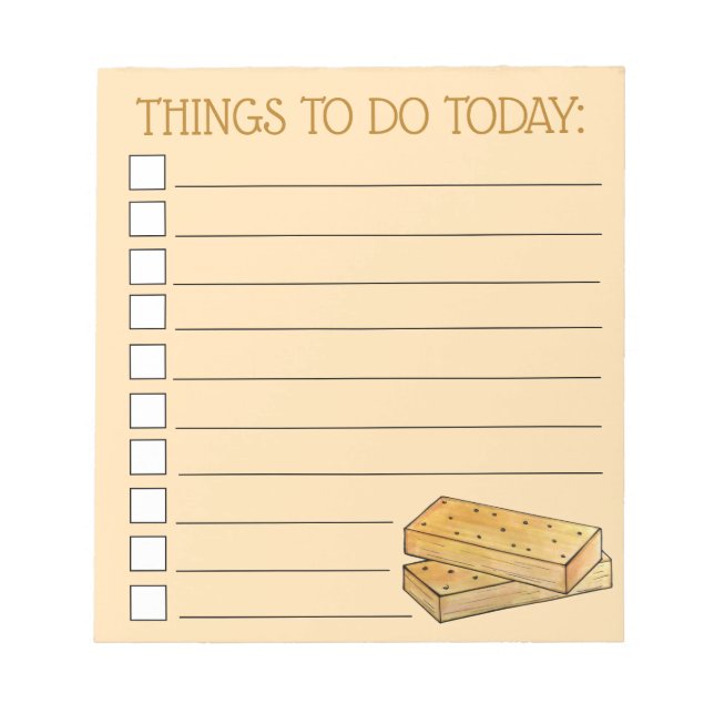 Scottish Shortbread Biscuits Cookies British Food Notepad (Front)