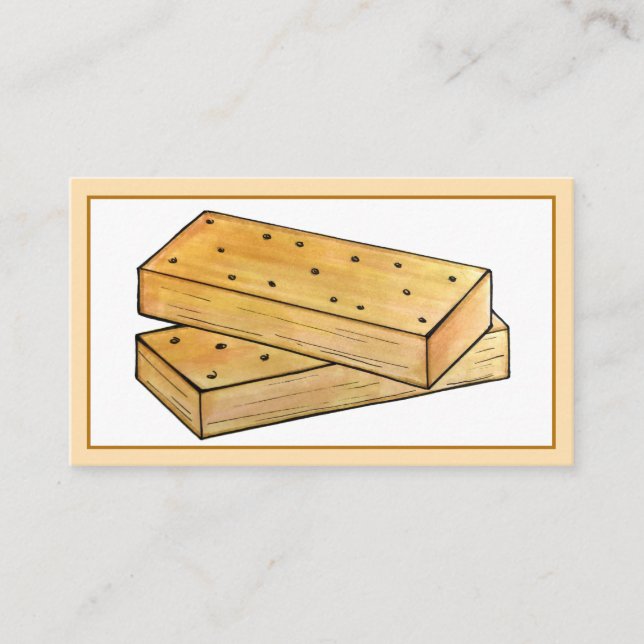 Scottish Shortbread Tea Biscuits British Bakery Business Card (Front)