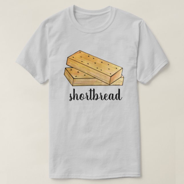 Scottish Shortbread Tea Biscuits British Bakery T-Shirt (Design Front)