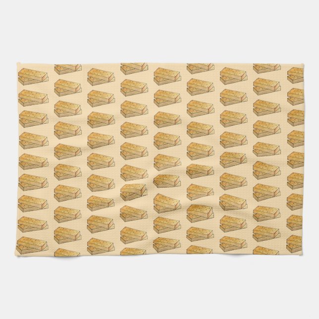 Scottish Shortbread Tea Biscuits British Bakery Towel (Horizontal)