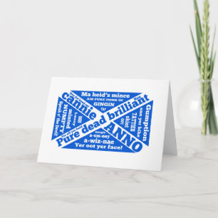 Scottish slang and phrases card