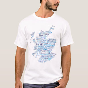 Scottish Slang Word map T-Shirt