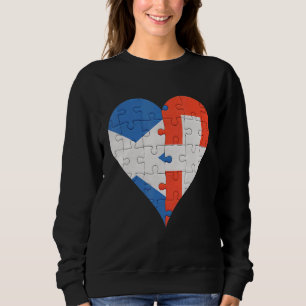 Scottish Swiss Flag Heart Sweatshirt