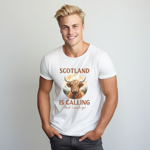 Scottish T-Shirt Highland Cow, Scottish Cow Tshirt