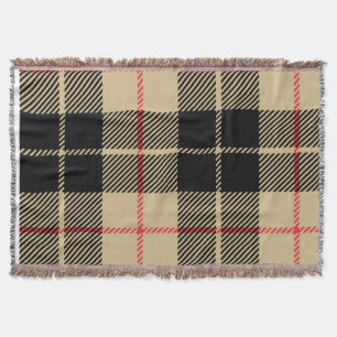  Scottish Tartan Chequered Plaid Pattern  Throw Blanket