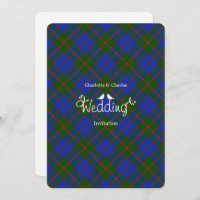 Scottish Tartan Clan Plaid Editable Wedding