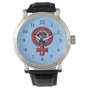 Scottish Tartan Feminist Watch