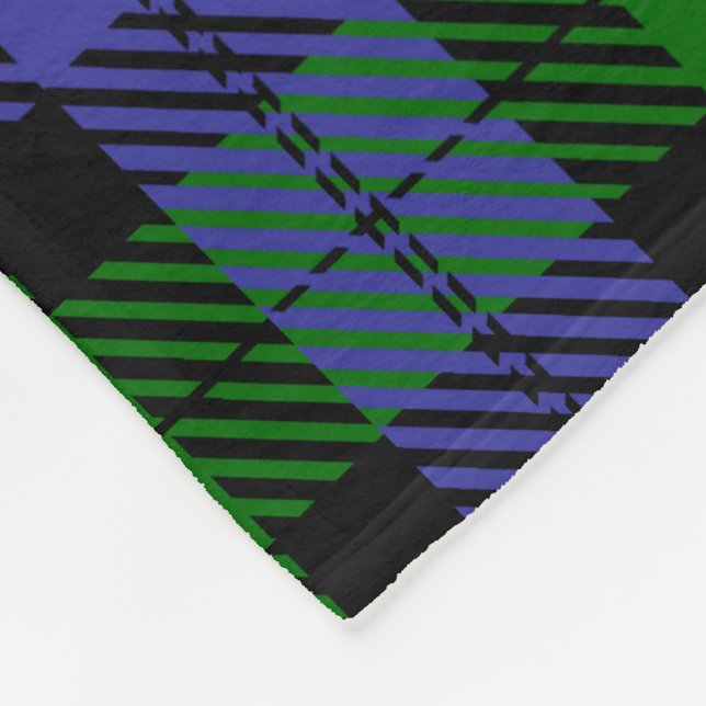 Scottish Tartan Fleece Blanket (Corner)