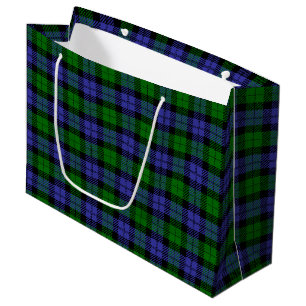 Scottish tartan large gift bag
