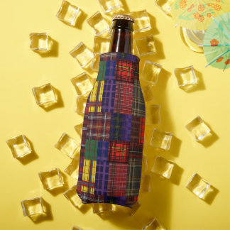 Scottish Tartan Patchwork  Bottle Cooler