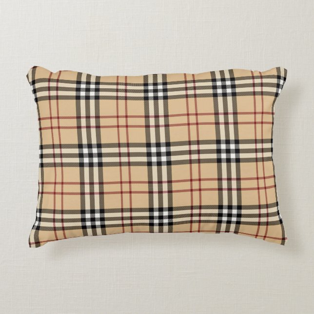 Scottish Tartan Pattern     Decorative Cushion (Front)
