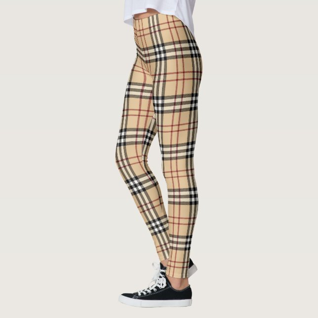 Scottish Tartan Pattern Leggings (Left)