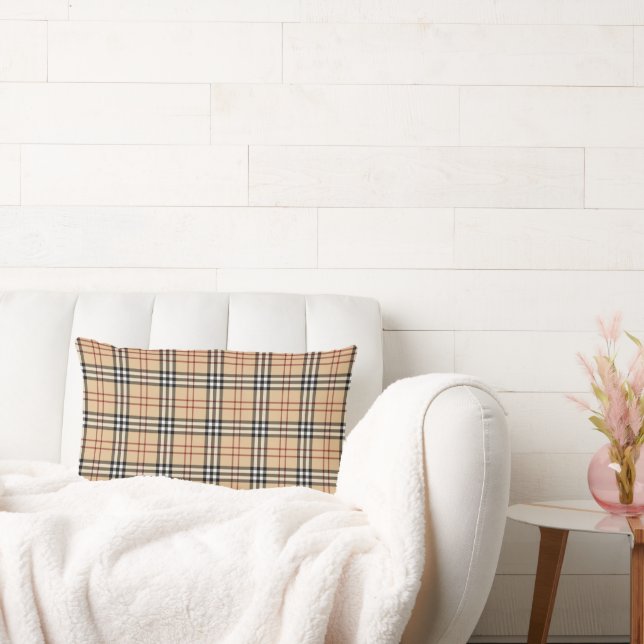 Scottish Tartan Pattern Lumbar Cushion (Couch)