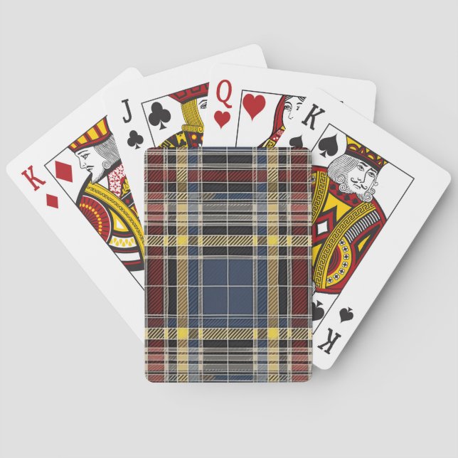Scottish Tartan Pattern Playing Cards (Back)