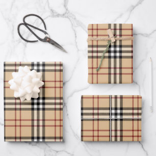 Scottish Tartan Pattern Wrapping Paper Sheet