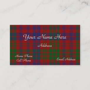 Scottish Tartan Plaid Business Card