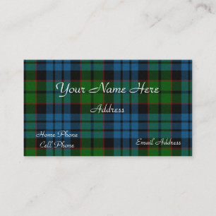 Scottish Tartan Plaid Business Card