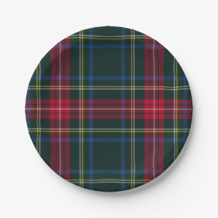 Scottish Tartan Plaid Pattern Paper Plate