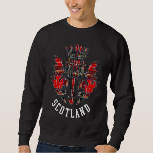 Scottish Tartan Thistle Scots Emblem of Scotland Sweatshirt