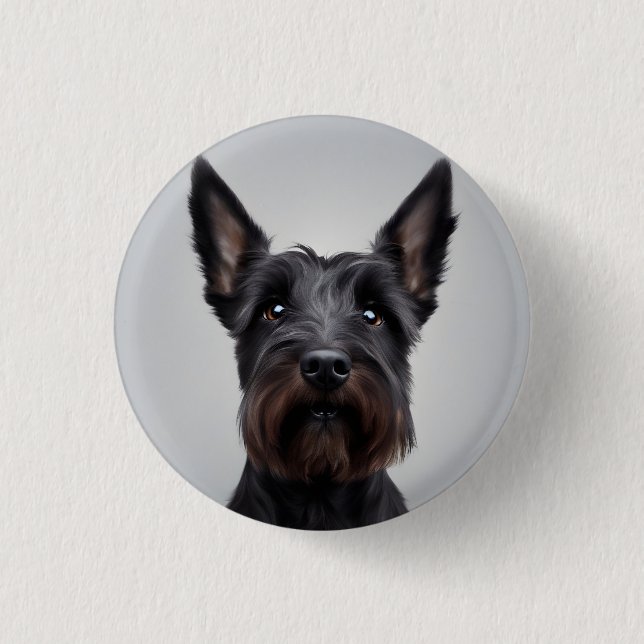 Scottish Terrier 3 Cm Round Badge (Front)