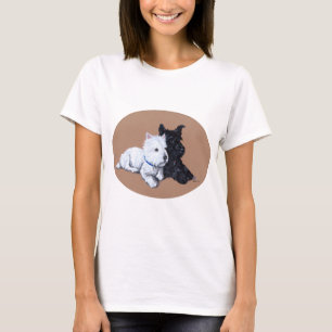 Scottish Terrier and West Higland White Terrier T-Shirt