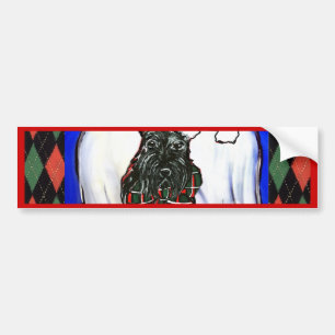 Scottish terrier angel bumper sticker