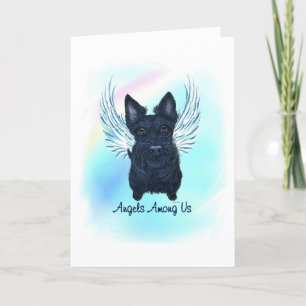Scottish Terrier Angel Dog Pet Loss Sympathy Card