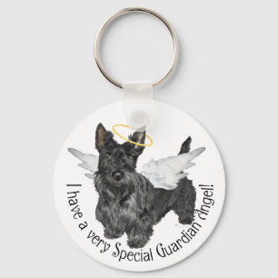 Scottish Terrier Angels Key Ring