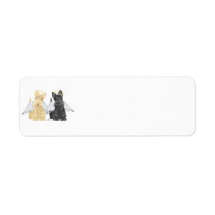 Scottish Terrier Angels Return Address Label