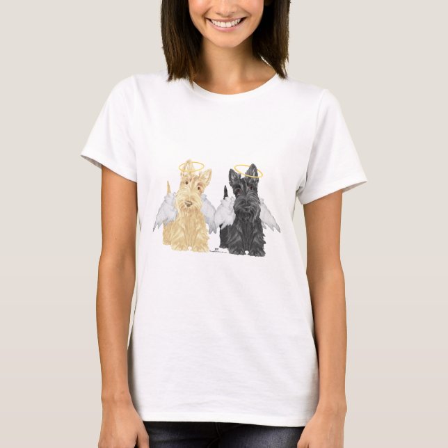 Scottish Terrier Angels T-Shirt (Front)