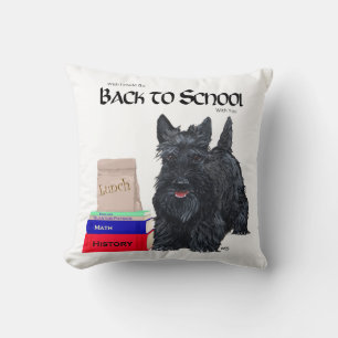 Scottish Terrier Back to School Cushion