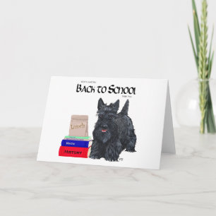 Scottish Terrier Back to School Greeting Card