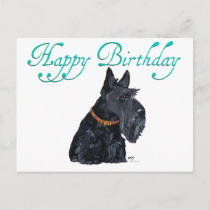 Scottish Terrier Birthday Card