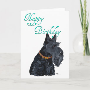 Scottish Terrier Birthday Card