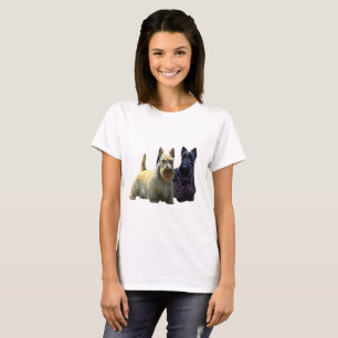 Scottish Terrier black/wheaten perky standing T-Shirt