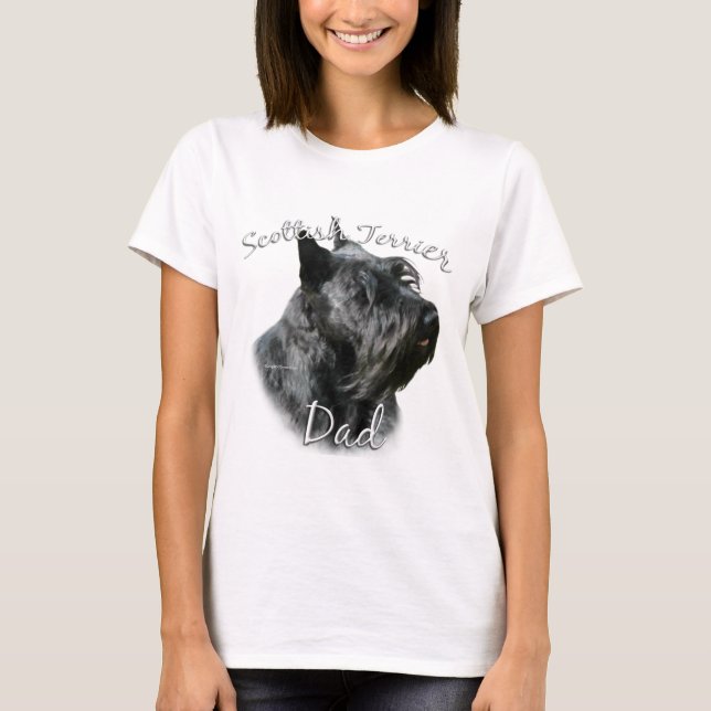 Scottish Terrier (blk) Dad 2 T-Shirt (Front)