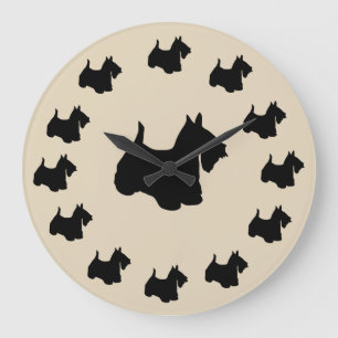 Scottish Terrier Breed Wall Decor Clock