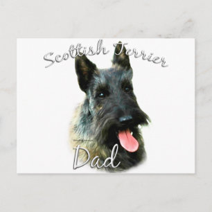 Scottish Terrier (brindle) Dad 2 Postcard