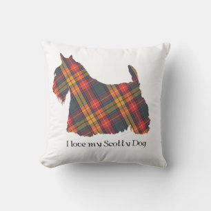 Scottish Terrier Buchanan Tartan Cushion