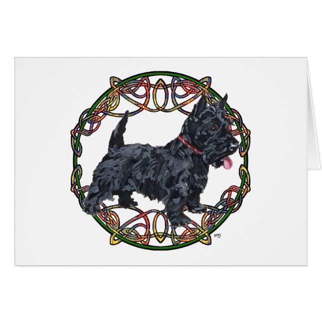 Scottish Terrier Celtic Knotwork (Front Horizontal)