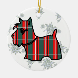 SCOTTISH TERRIER CERAMIC TREE DECORATION