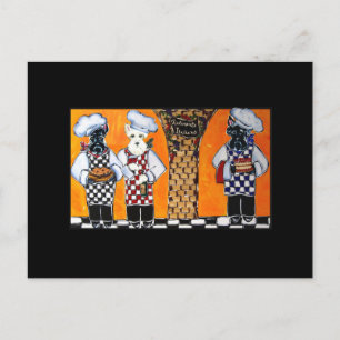 Scottish Terrier Chefs Postcard