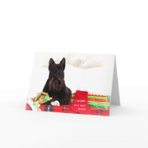 Scottish Terrier Christmas Card