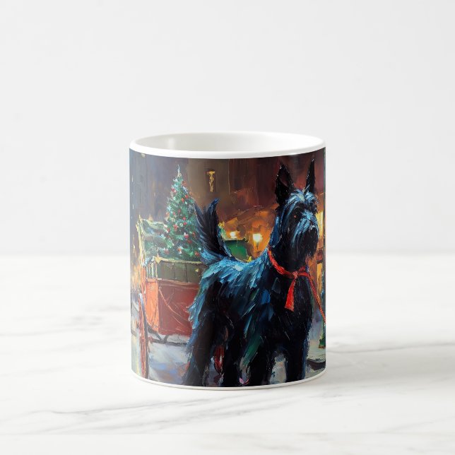Scottish Terrier Christmas Festive Season  Coffee Mug (Center)