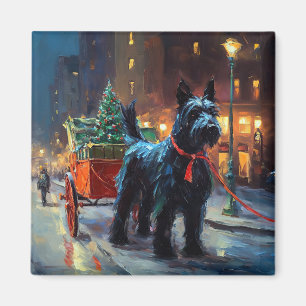 Scottish Terrier Christmas Festive Season Magnet