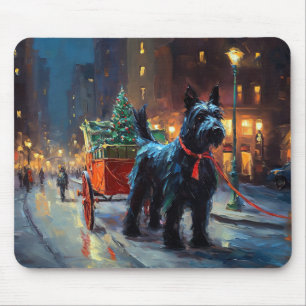 Scottish Terrier Christmas Festive Season Mouse Pad
