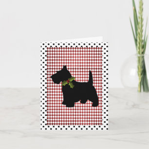 Scottish Terrier Christmas Fun Scottie Dog Custom Holiday Card
