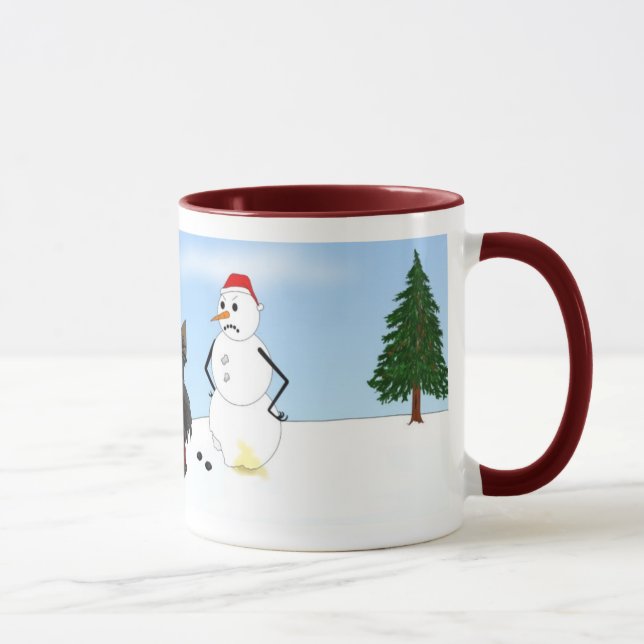 Scottish Terrier Christmas Mug (Right)
