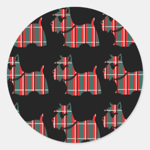 SCOTTISH TERRIER CLASSIC ROUND STICKER