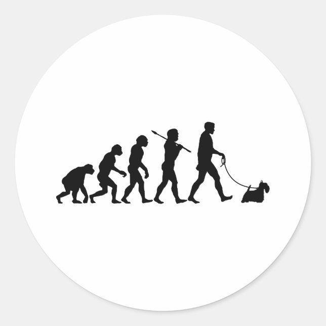 Scottish Terrier Classic Round Sticker (Front)